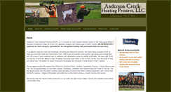 Desktop Screenshot of andersoncreekhunting.com